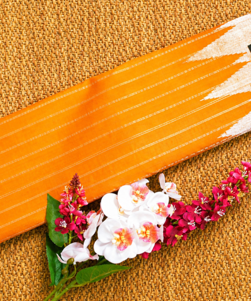 Pure Handloom Gadwal Silk Saree with Temple Border