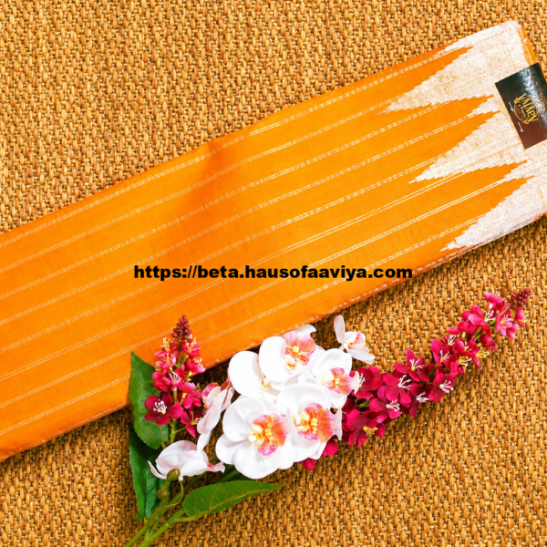 Pure Handloom Gadwal Silk Saree with Temple Border