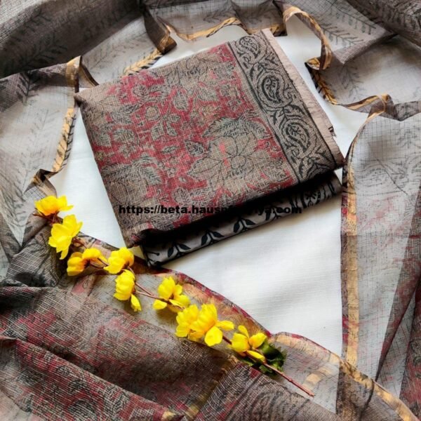 Kota Doriya Hand Block Printed Cotton Suits