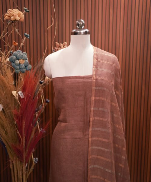 Alternative view of Pure Jayashree Silk Linen Salwar Suit