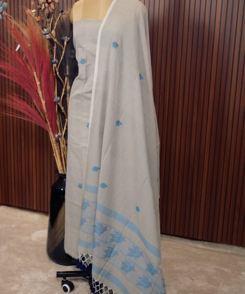 Alternative view of Pure Cotton Weaving Work Salwar Suit