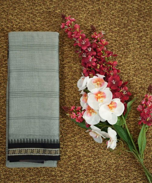 Narayanpet Handloom Cotton Saree with Traditional Border