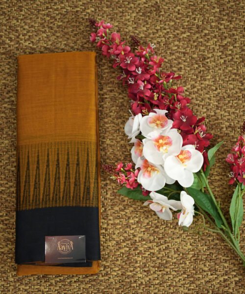 Narayanpet Handloom Cotton Saree with Traditional Border