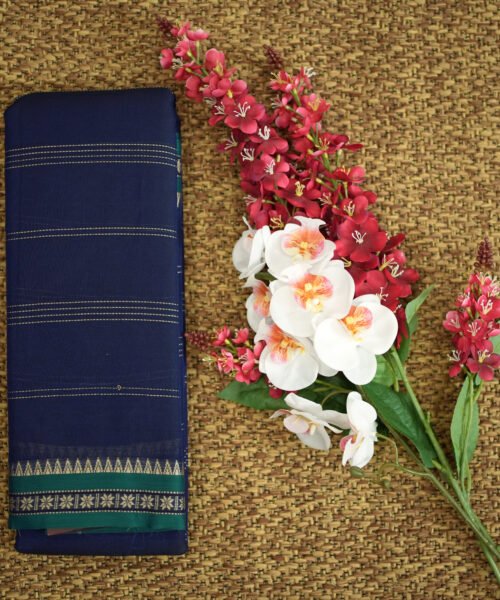 Narayanpet Handloom Cotton Saree with Traditional Border