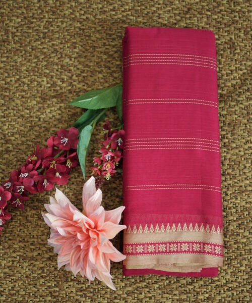 Narayanpet Handloom Cotton Saree with Traditional Border