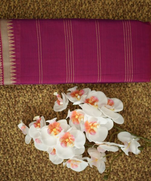 Narayanpet Handloom Cotton Saree with Traditional Border