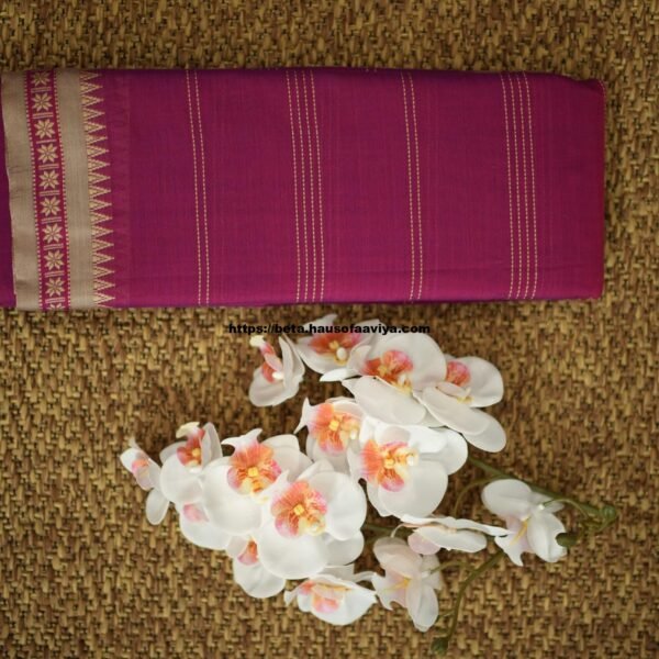 Narayanpet Handloom Cotton Saree with Traditional Border