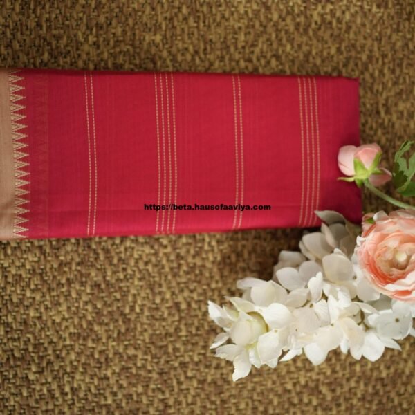 Narayanpet Handloom Cotton Saree with Traditional Border