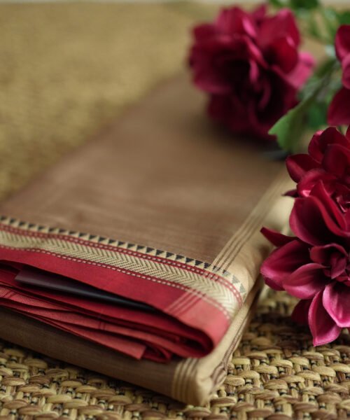 Narayanpet Handloom Cotton Saree with Traditional Border