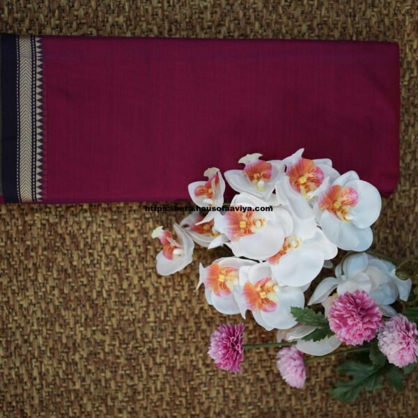 Narayanpet Handloom Cotton Saree with Traditional Border