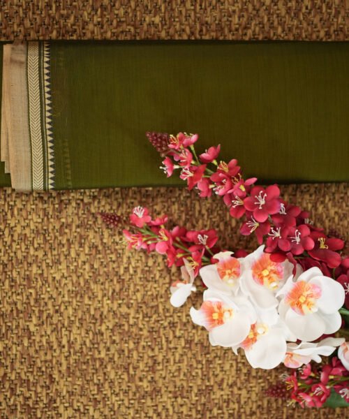 Narayanpet Handloom Cotton Saree with Traditional Border