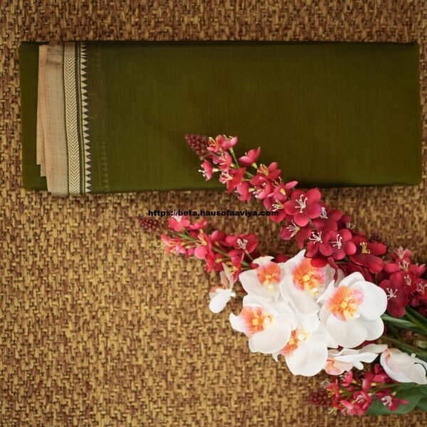 Narayanpet Handloom Cotton Saree with Traditional Border