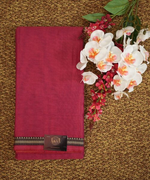 Narayanpet Handloom Cotton Saree with Traditional Border