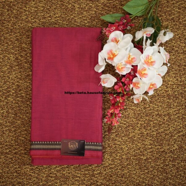 Narayanpet Handloom Cotton Saree with Traditional Border