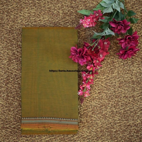 Narayanpet Handloom Cotton Saree with Traditional Border