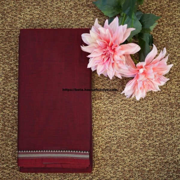 Narayanpet Handloom Cotton Saree with Traditional Border