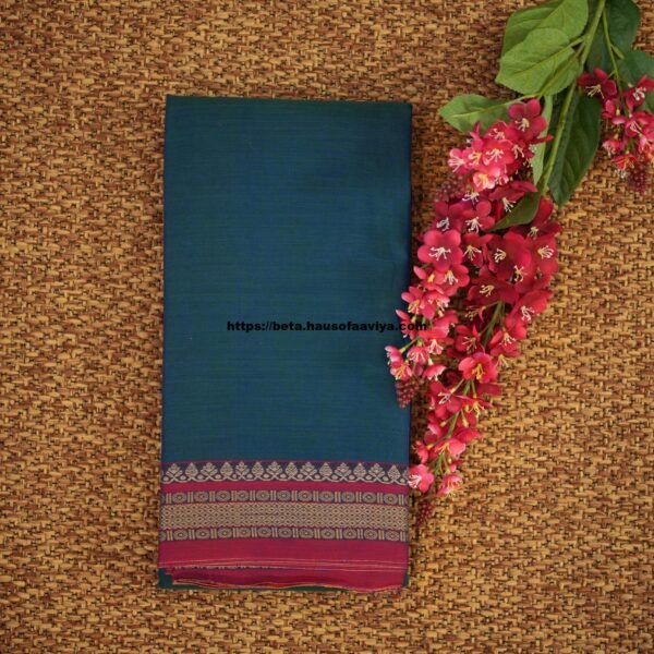 Narayanpet Handloom Cotton Saree with Traditional Border