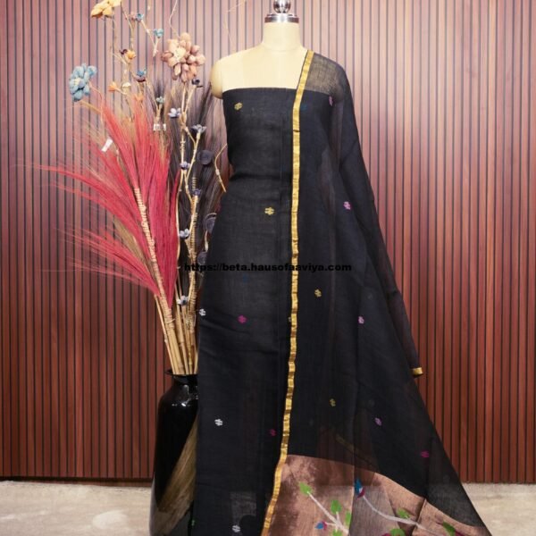 Pure Jayashree Linen Paithani Design Salwar Suit