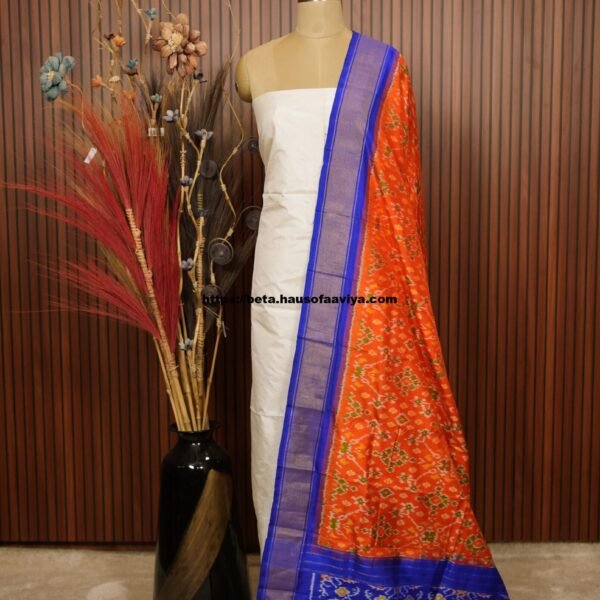 Pure Silk Ikat Handloom Dupatta