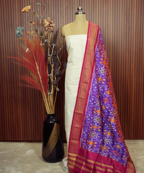 Pure Silk Ikat Handloom Dupatta