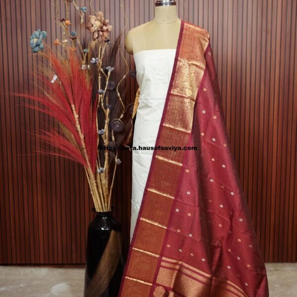 Pure Silk Gadwal Handloom Dupatta