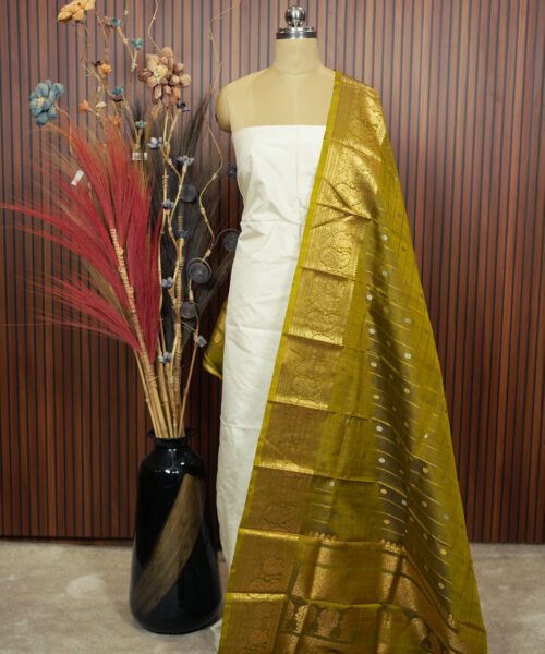 Pure Silk Gadwal Handloom Dupatta