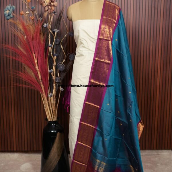 Pure Silk Gadwal Handloom Dupatta