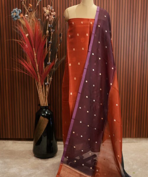 Banaras Kora Designer Suit Set