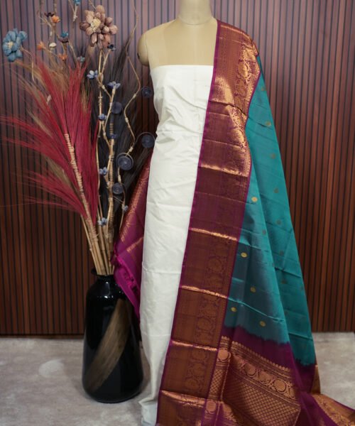 Pure Silk Gadwal Handloom Dupatta