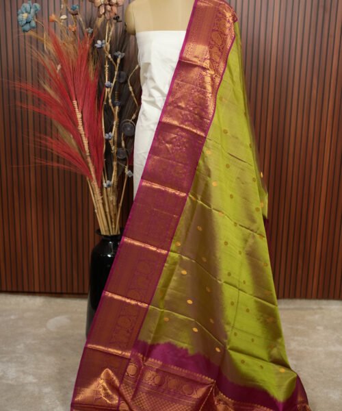 Pure Silk Gadwal Handloom Dupatta