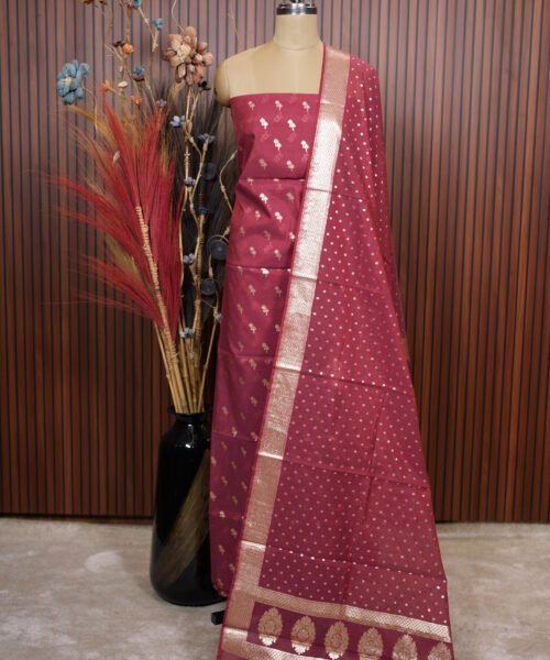 Banaras Mercerised Cotton Suit