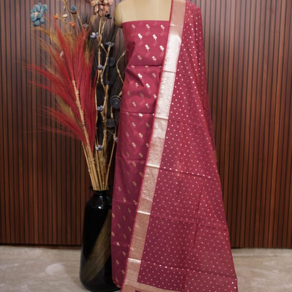 Banaras Mercerised Cotton Suit