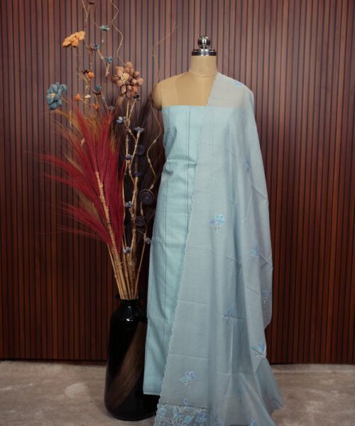 Mul Cotton Thread Work Suit Set