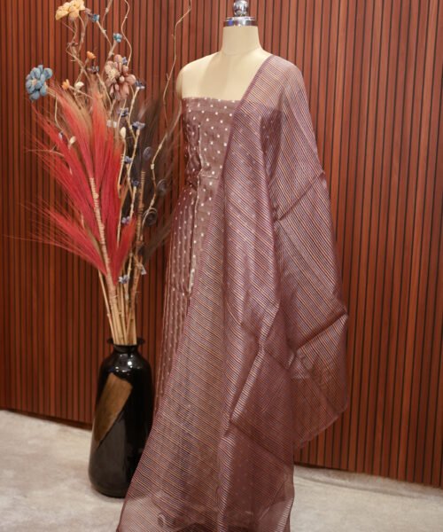 Alternative view of Banaras Tissue Designer Suit Set