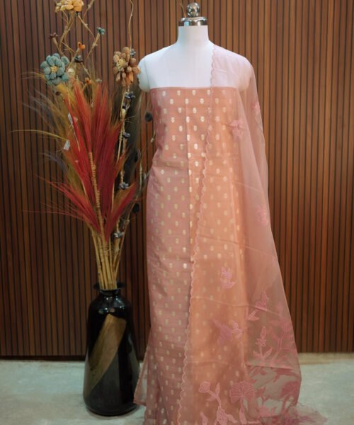 Cotton Tissue Designer Suit Set