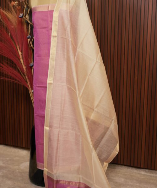 Alternative view of Handloom Maheshwari Silk Cotton Suit Set