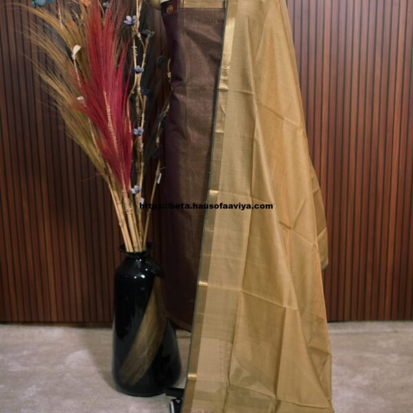 Handloom Maheshwari Silk Cotton Suit Set