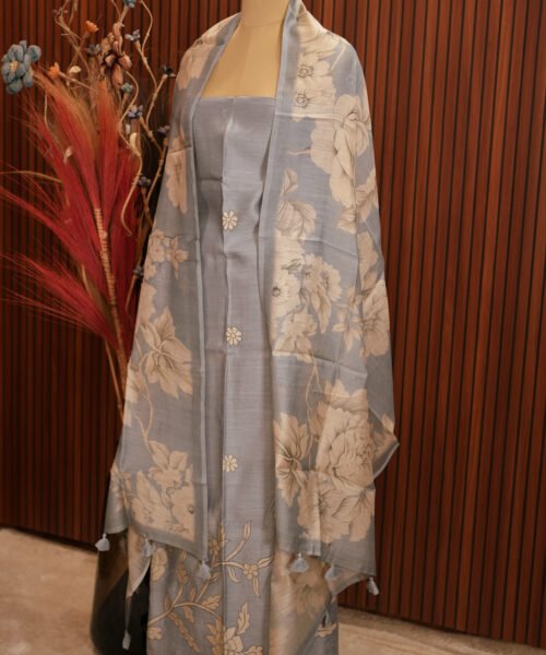Alternative view of Chanderi Applique Work Suit Set