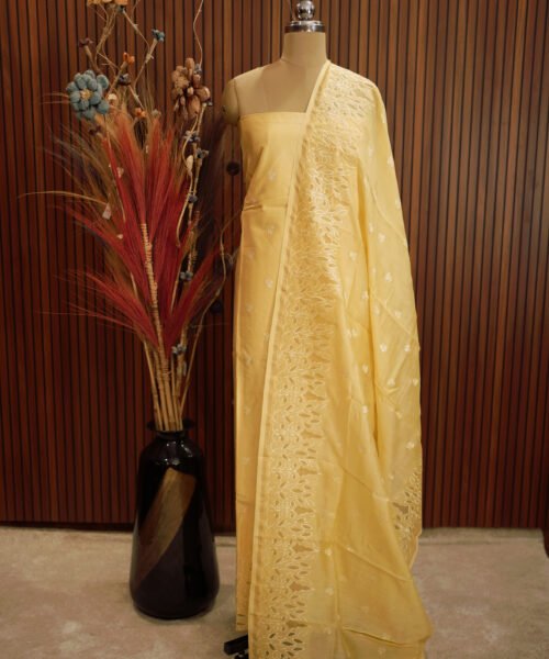 Mul Cotton Applique Cut Work Suit Set