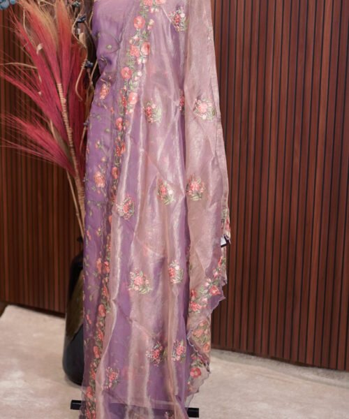 Alternative view of Banaras Tissue Designer Suit Set