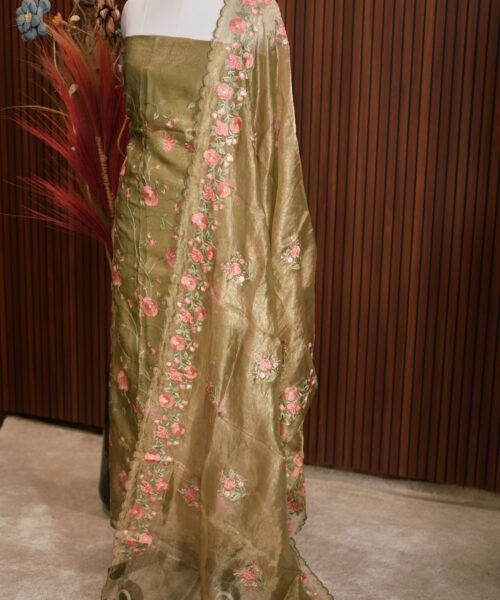 Alternative view of Banaras Tissue Designer Suit Set