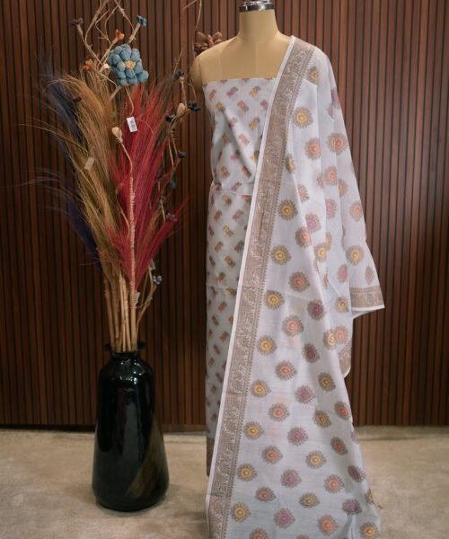 Banaras Muga Cotton Suit