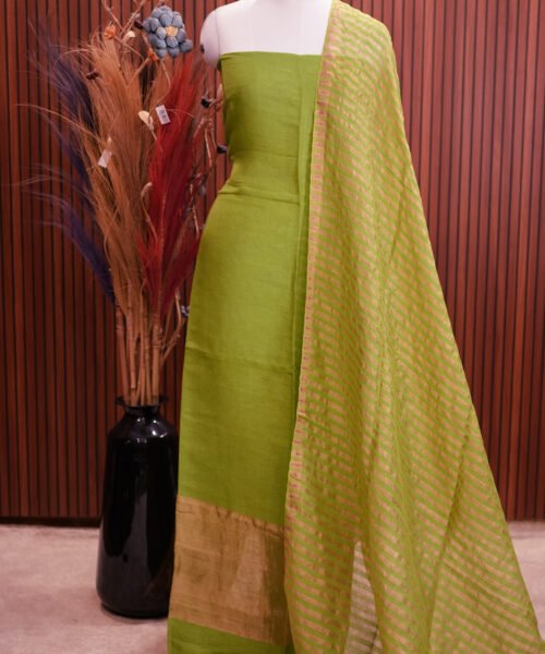 Pure Metallic Linen Salwar Suit