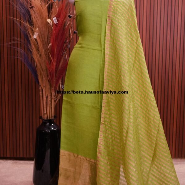 Pure Metallic Linen Salwar Suit