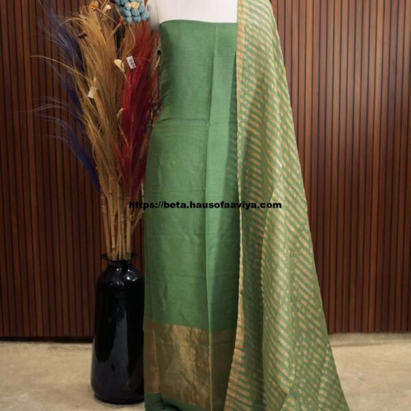 Pure Metallic Linen Salwar Suit