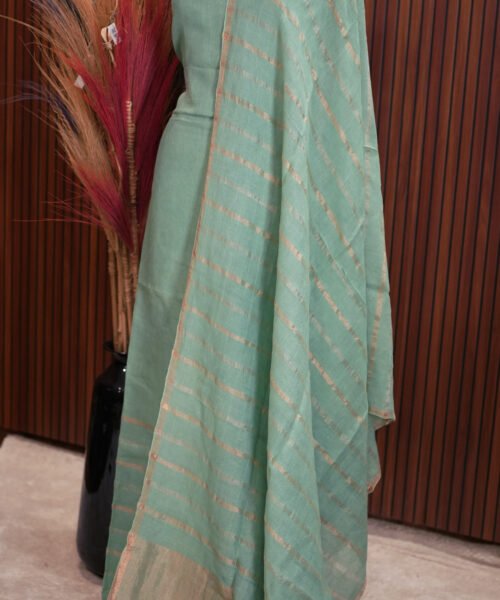 Alternative view of Pure Jayashree Silk Linen Salwar Suit