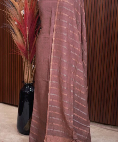 Alternative view of Pure Jayashree Silk Linen Salwar Suit