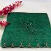 Mangalagiri Handloom Pattu Saree with Scallop Border & Rich Kardana Work