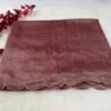 Mangalagiri Handloom Pattu Saree with Scallop Border & Rich Kardana Work