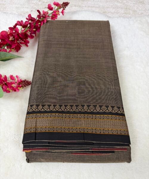 Narayanpet Handloom Cotton Saree with Traditional Border